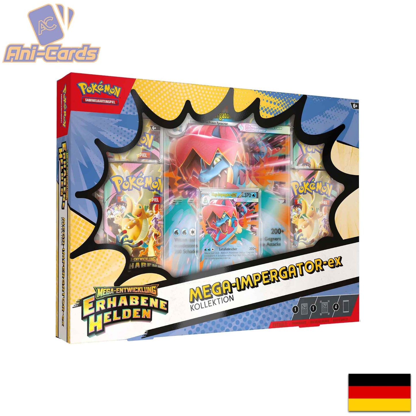 Pokémon Erhabene Helden Mega Impergator ex Kollektion Deutsch