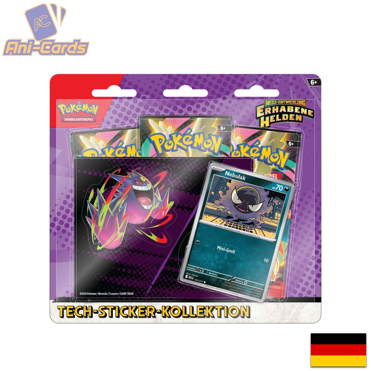 Pokemon Tech Blister Nebulak Deutsch