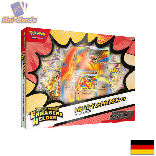 Pokémon Erhabene Helden Mega Flambirex ex Kollektion Deutsch