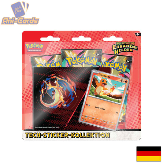 Pokemon Tech Blister Glumanda Deutsch