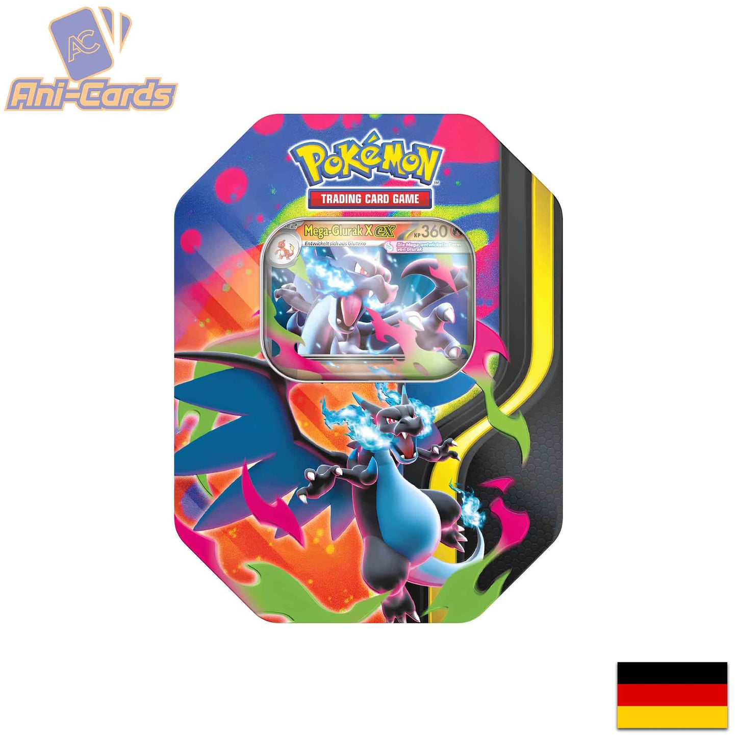 Pokemon Glurak X ex Tin-Box Deutsch