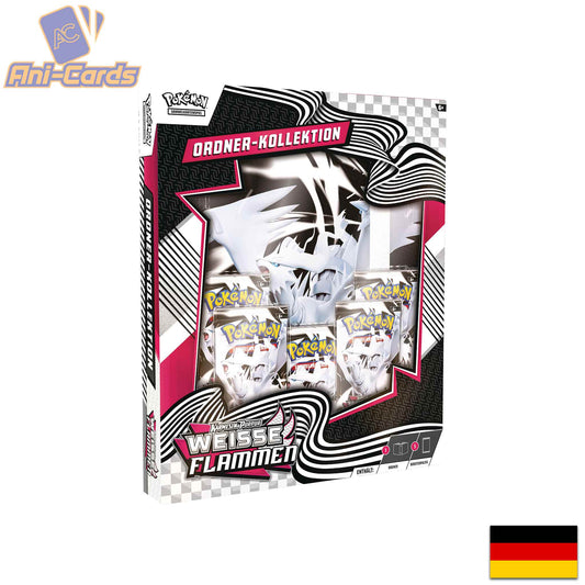 Weisse Flammen Binder Kollektion Deutsch